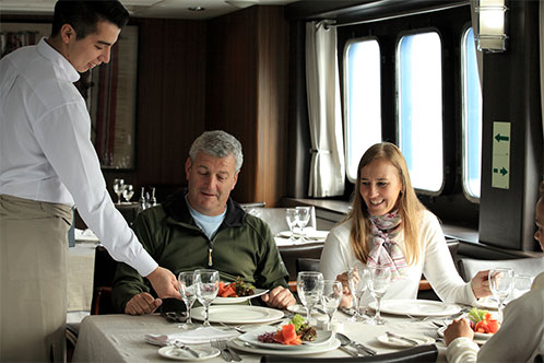 Gastronomía excelente con Australis. SoloCruceros.co