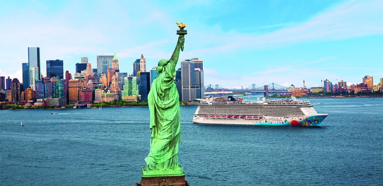 Cruceros transatlánticos, barco NCL en Nueva York. SoloCruceros.com