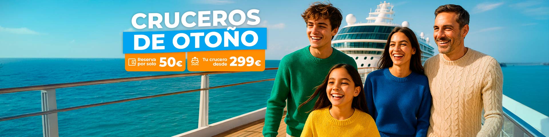 El placer del mar en tu crucero de otoño. SoloCruceros.com