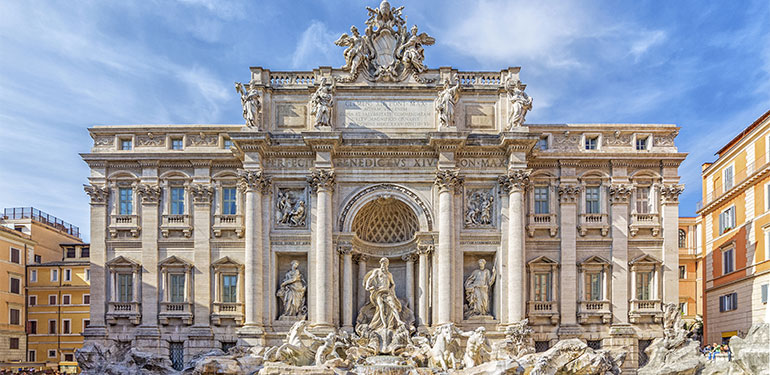 Cruceros desde Roma al mejor precio, Fontana di Trevi. SoloCruceros.com